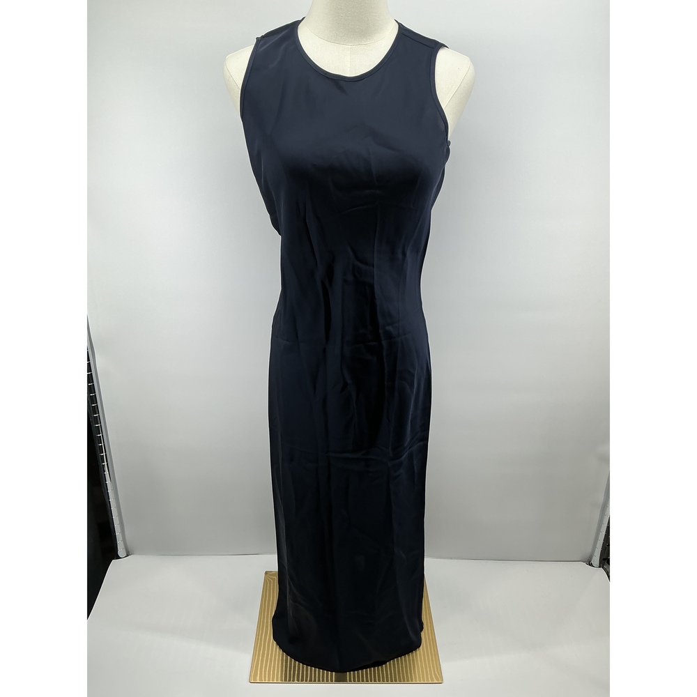 Washable Stretch Silk Tank Midi Dress